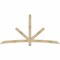 Ekena Millwork Alberta Rough Sawn Timber Gable Bracket, Douglas Fir, 96"W x 48"H x 4"D x 4"F, 12/12 Pitch GBW096X48X0404ALB00RDF - alternate 1